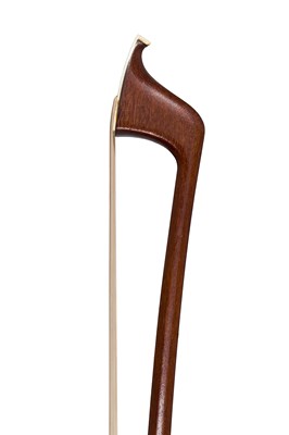 Lot 160 - A Nickel-Mounted Cello Bow by H. R. Pfretzschner
