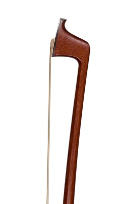 Lot 134 - A Silver-Mounted Viola Bow by Joseph Kun