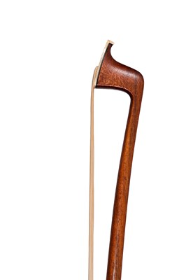 Lot 41 - A Nickel-Mounted Violin Bow, probably by Louis Morizot frères