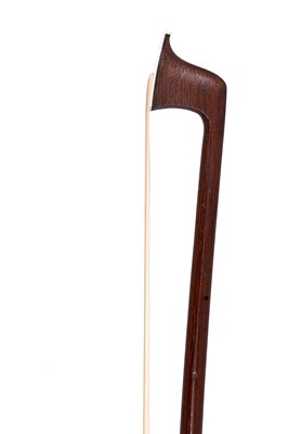 Lot 215 - A Nickel-Mounted Violin Bow