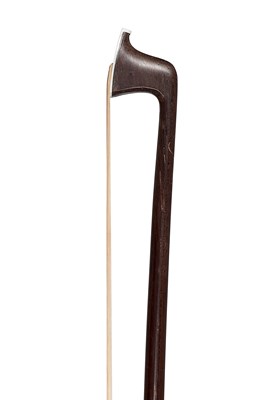 Lot 242 - A Nickel-Mounted Violin Bow